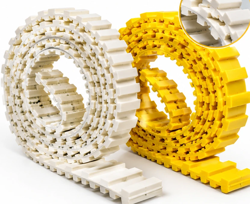 C50 cream and yellow carding machine transport belts - illustrative reference