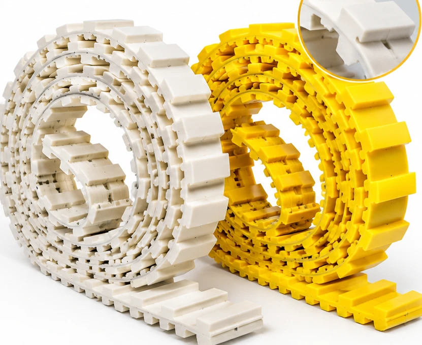 C51 cream and yellow carding machine transport belts - illustrative reference
